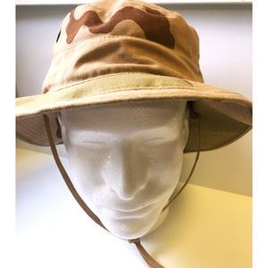 M&R Headwear Inc. Camouflage Bucket Hat With Chin Tie Desert Pattern